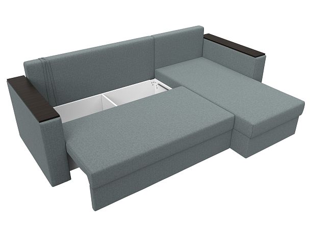Диван угловой Атланта Лайт Б/С правый угол Рогожка серый - Вид 8