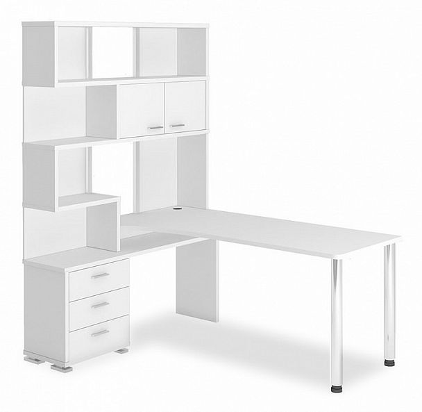 Стол компьютерный Домино СР-420/170 Белый левый - Вид 1