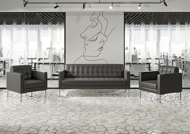 Forest Диван без подлокотников одноместный FR-D-01 Enzo 994/Металл Серый 600*800*840 - Вид 2