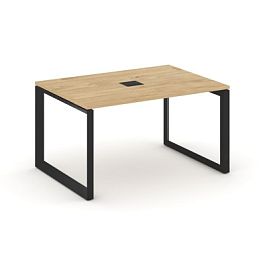 Style Project Next Стол переговорный SN-59O.SPRG-004 Тиквуд Светлый/Металл Черный 1580*980*750 - Фото предпросмотра