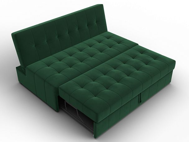 Диван прямой Лига-107 (160) Велюр зеленый - Вид 7