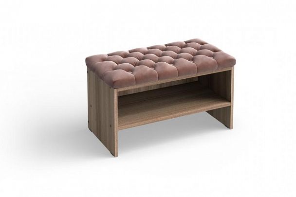 Банкетка «Флёр» 800 темно-бежевая - Вид 1