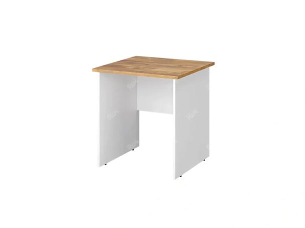 TANDEM RTD023-70-ME Стол квадратный ун-й 700х700х750 Таксония медовая/Белый - Вид 1