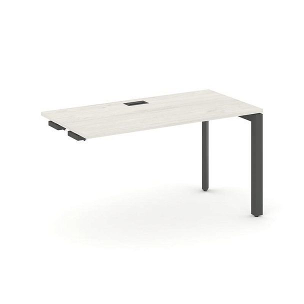 Style Project Next Стол-приставка к опор. элем. SN-59P.OPRS-013 Дуб Наварра/Металл Антрацит/Черный Заглушка 1380*700*750 - Вид 1