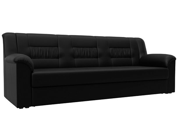 Диван прямой Карелия Экокожа черный - Вид 1