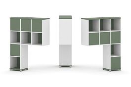 Concept Надставка высокая CN.DNV-005 Кобо/Белый Бриллиант/Металл Белый 1099*350*1486 - Фото предпросмотра