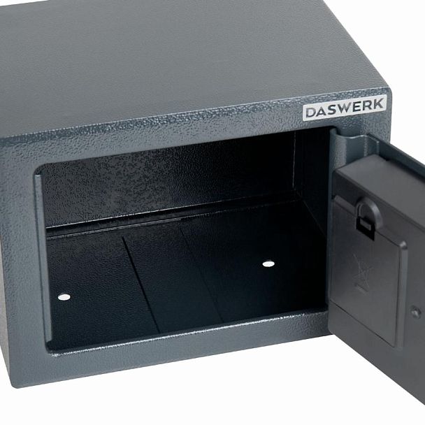 Сейф мебельный DASWERK SC-170EL (170х230х170 мм), электронный замок, графит, 291338 - Вид 10