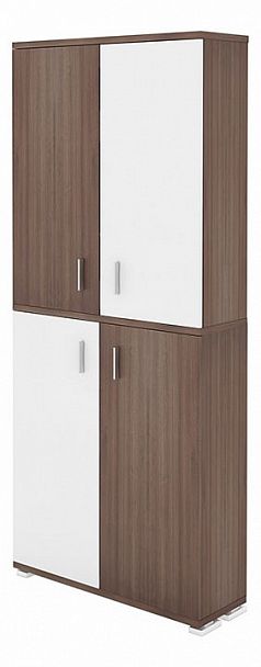 Шкаф книжный Домино ПУ-30-3 Белый/Шамони - Вид 1