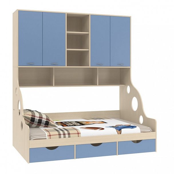 Кровать с антресолью "Дельта-21.01" - Вид 1