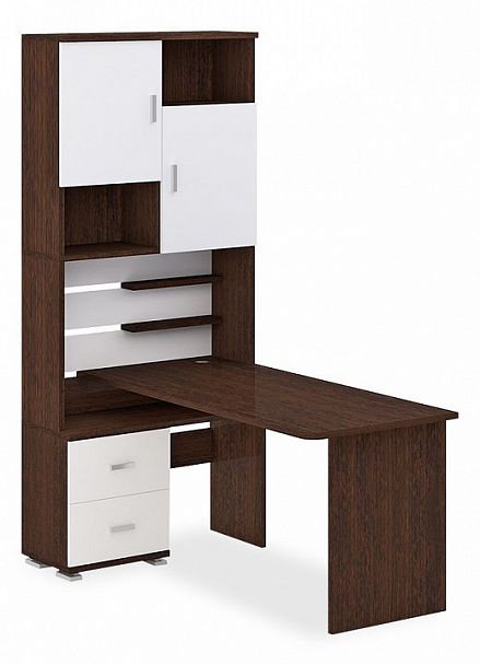 Стол компьютерный Домино СР-720/160 Белый/Венге левый - Вид 1