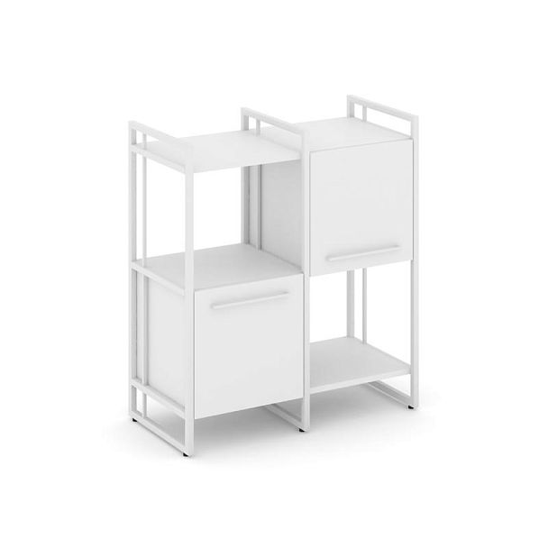 Rift Шкаф комбинированый RF.NS-005 Белый Бриллиант/Металл Белый 820*396*924 - Вид 1