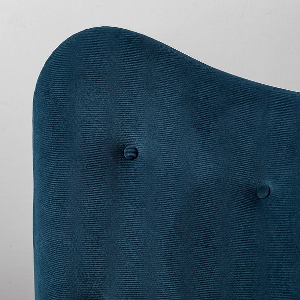 Кресло Хайбэк синий/нат.бук - Вид 13