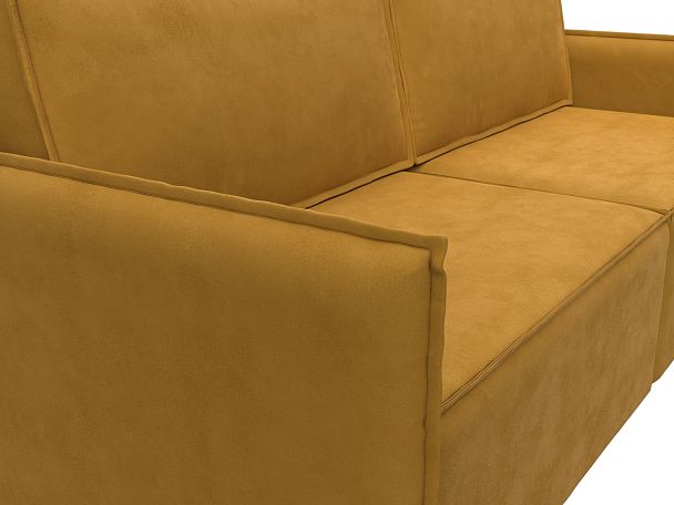 Диван прямой Либерти Велюр желтый - Вид 4