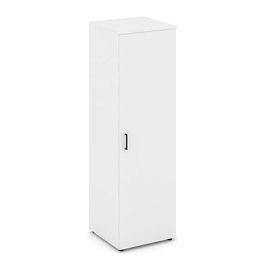 Стайл Проджект Гардероб узкий глубокий SN.GB-002 Белый/Черный Ручки 600*600*1982 - Фото предпросмотра