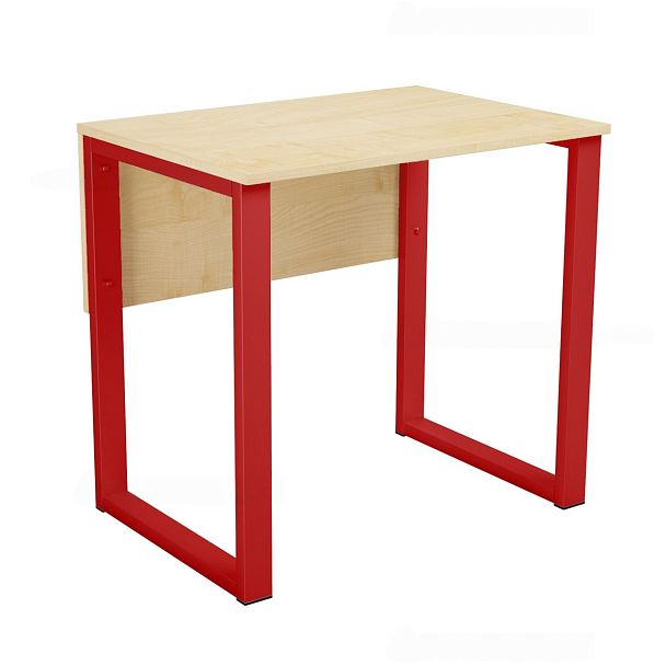 Стол ученический М113, 1-местный на квадратном каркасе, экран ЛДСП, м/к Красный, Синий, Зеленый , гр.6 - Вид 3
