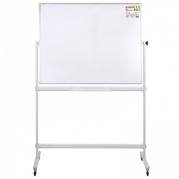 Доска магнитно-маркерная НА СТЕНДЕ 90х120 см, 2-сторонняя, STAFF, 238014 - Вид 3