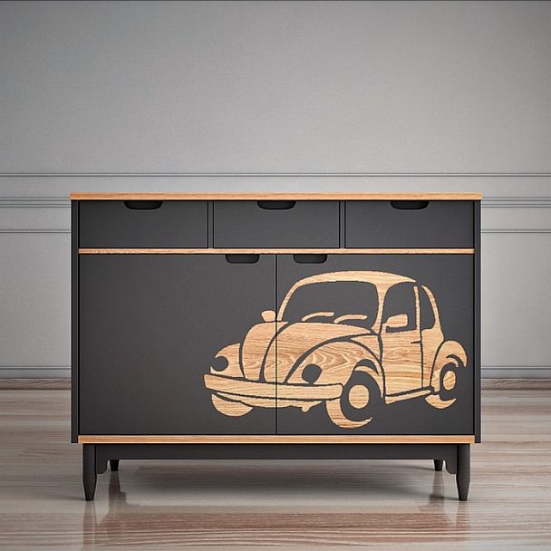 Комод с машиной "Travel" TRV04G - Вид 1