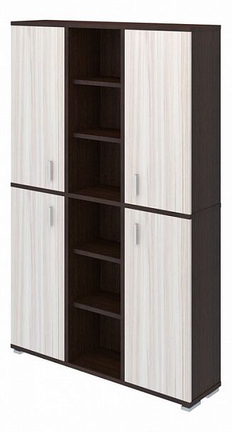 Шкаф книжный Домино ПУ-40-5 Венге/Карамель - Вид 1