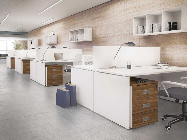 Стол эргономичный Tess Wood 140x140x75 белый - Вид 11