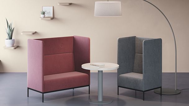 Диван двухместный Andorra 127x68x129,5 чёрный - Вид 2