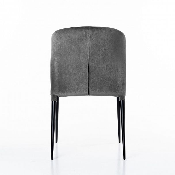 Стул Albert (Альберт), бархат серый 27, стопируемый - Вид 4