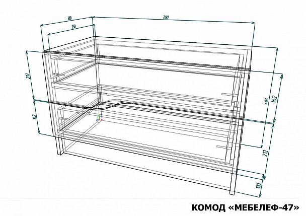 Комод Мебелеф-47 - Вид 2