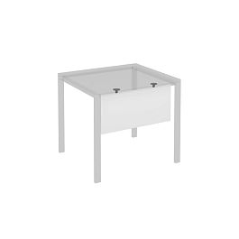 Экран стола защитный (ДСП) с кронштейнами для столов на МП2 84.4 Формула МП2 К 811 белый премиум / антрацит - Фото предпросмотра