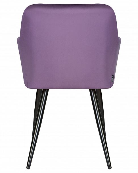 Стул обеденный DOBRIN ROBERT (черные матовые ножки, велюр V108-45 Темно-фиолетовый) - Вид 5