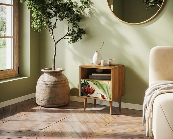 Тумбочка Berber с одним ящиком арт BB06/Print_55 - Вид 3