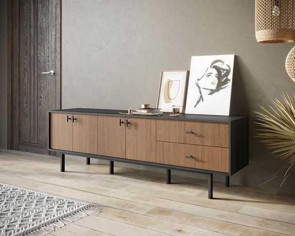 Комод с четырьмя дверками и двумя ящиками Emerson арт EM04 - Вид 3