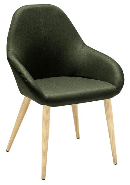 Кресло Kent тёмно-зеленый/нат.дуб - Вид 1