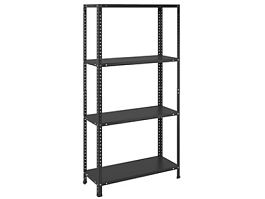Стеллаж ES 150KD/75x30/4 Black - Фото предпросмотра
