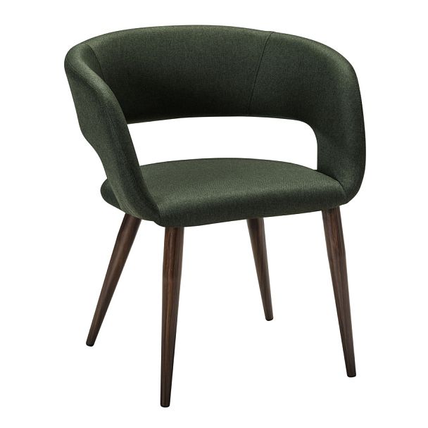 Кресло Hugs тёмно-зеленый/т.орех - Вид 1