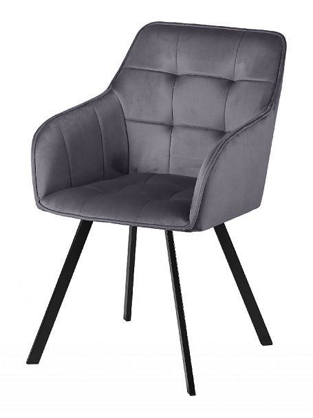 Кресло поворотное Мони, темно-серый H-15/черный - Вид 2