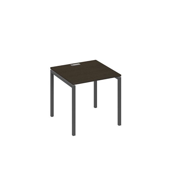 Стол письменный на металлокаркасе DUE A4 А4 Б2 021 БП венге / металлокаркас антрацит - Вид 1