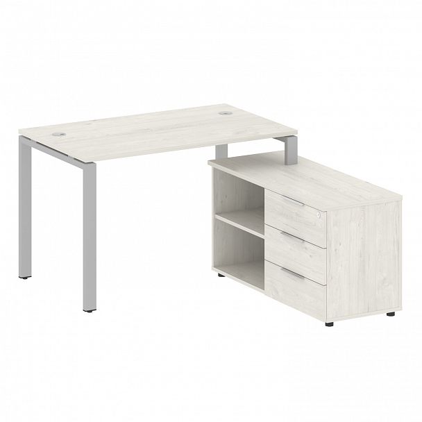 Рабочая станция "Metal System" БП.РС-СТС-2.2 дуб наварра/серый - Вид 1