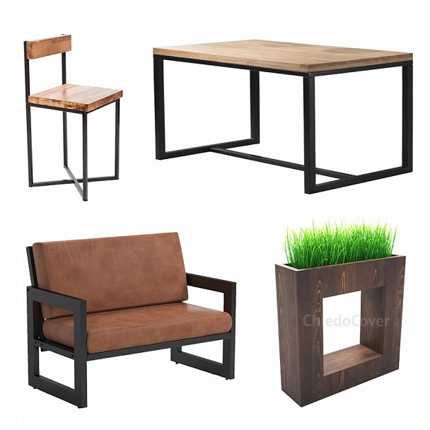 Комплект мебели Лофт - Вид 1