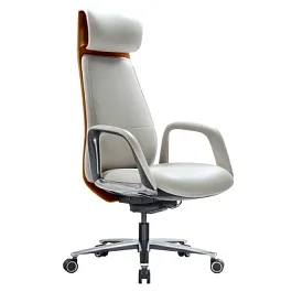 Кресло HAWASAN (ХАВАСАН) PREMIUM EX-820, синхромеханизм, слайдер, экокожа, белое/коричневое, 533237 - Фото предпросмотра