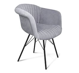 Стул Sheffilton SHT-ST31-C1/S37 стальной серый/черный муар - Фото предпросмотра