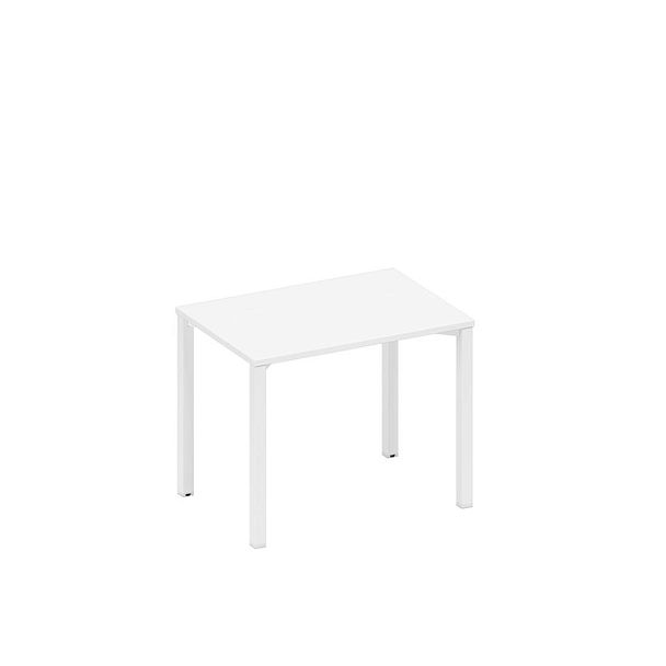 Стол письменный на металлокаркасе Space+ А1 БГ 012.1 БП белый премиум / белый гладкий - Вид 1