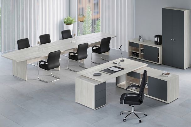 Креденция тип 2 Zion 150x57x65 дуб шамони светлый - Вид 11