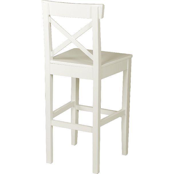 Комплект деревянных полубарных стульев с жестким сиденьем Бергольф Слоновая кость, 4 шт. - Вид 4