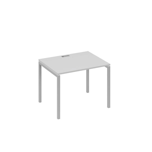 Стол письменный на металлокаркасе DUE A4 А4 Б2 022 БП серый / металлокаркас серый - Вид 1