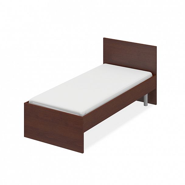 Кровать ПК-ДН-КВ94Х203И/СМ-В3-34 миланский орех темный - Вид 1