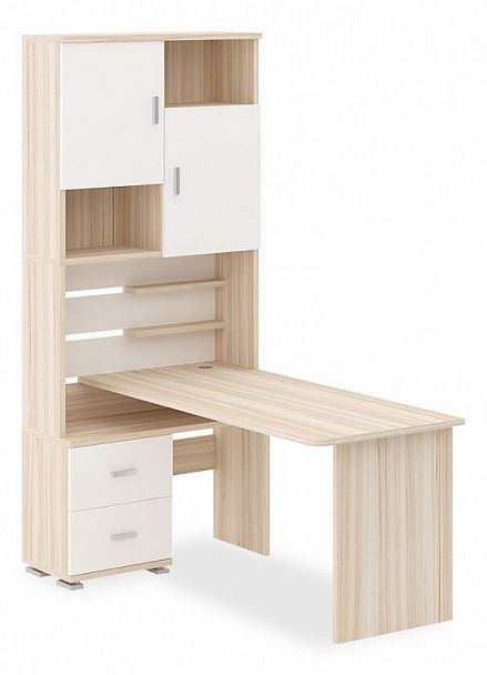 Стол компьютерный Домино СР-720/160 Карамель/Белый левый - Вид 1