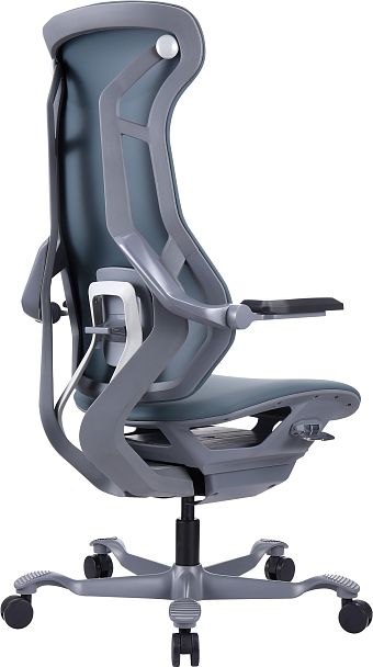 Эргономичное кресло Everprof Atom Grey (Атом Грэй) Экокожа Серый - Вид 5