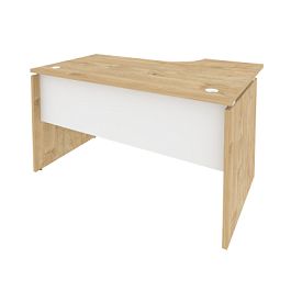 Onix Стол эргономичный левый O.SA-2 (L) Тиквуд светлый/Белый бриллиант 1380*980*750 (720/460) - Фото предпросмотра