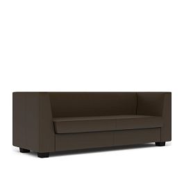 Диван 3-местный Миларго экокожа коричневая CN1116 - Фото предпросмотра