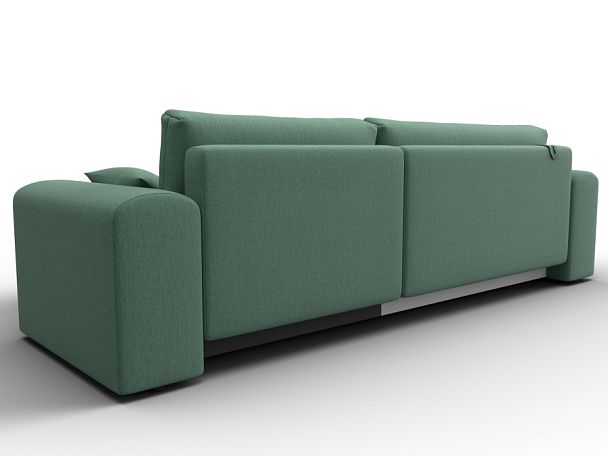 Диван угловой Лига-099 угол универсальный Рогожка зеленый - Вид 5