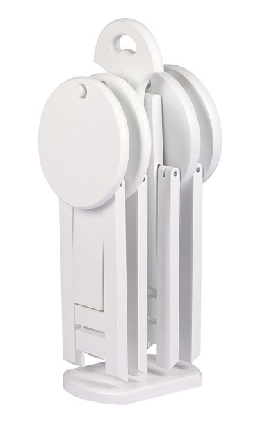 Комплект складных деревянных табуретов Вилл Белый - Вид 1